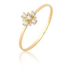 Anel Chuveiro Diamantes Verdadeiros Em Ouro Puro 18k As501 - MAEHLER A