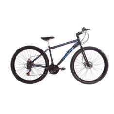 Bicicleta Aro 29 Woltz Aço Carbono 21 Marchas Garfo Rígido, 17, Preto,