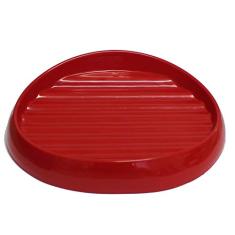 Tudo Pet Comedouro Antiderrapante Para Gato Vermelho Para Cães