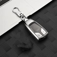 TPHJRM Porta-chaves do carro Capa Smart Zinc Alloy, apto para Audi a1 a3 8v a4 b9 a5 a6 c7 q3 q5 q7 tt, Porta-chaves do carro ABS Smart Car Key Fob