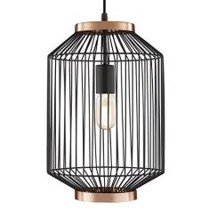 Pendente Em Metal Mart Preto/cobre