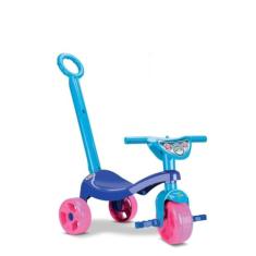 Triciclo Tchuco Ice Azul Com Haste - Samba Toys