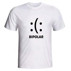 Camiseta Bipolar Alegre Triste Humor Instabilidade Emocional