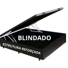 Cama Box Baú Casal Padrão - Estrutura Reforçada corino 