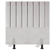 Cabeceira Estofada de Cama Casal Box 140 cm Carolina Suede E Frame