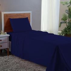 Conjunto Lençol Cama Solteiro 3 Peças 400 com Elástico e Fronha Toque 