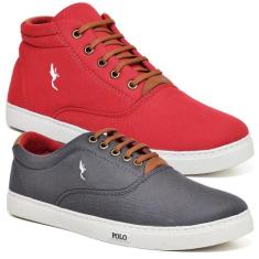 Kit 2 Tênis Casual Masculino Confortável Macio Dia a Dia - Polo Blu, 4