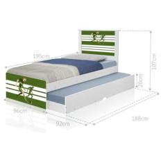 Bicama Futebol Jogador com Colchões - Mais de Casa