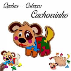 Brinquedo Educativo Quebra Cabeça Cachorro Cão Pedagógico - Indústria 