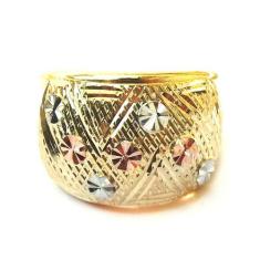 Anel de Ouro Rose, Branco e Amarelo 18k Bubbles - Meu Anel, 12