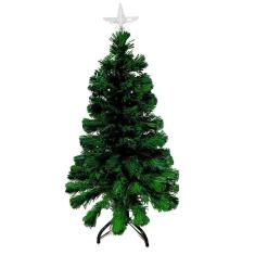 Árvore De Natal Fibra Óptica Efeito Cachoeira 90Cm A090
