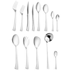 WOLFF Faqueiro de Aço Inox Berna 101 Peças Sem Estojo - Jogos de Talheres - Mesa Posta - Utensílios de Cozinha, Enxoval, Casamento, Decoração