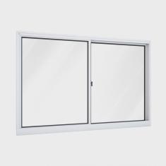 Janela de Alumínio de Correr 100x120cm 2 Folhas Riobras