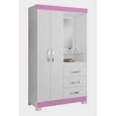 Guarda-Roupa 4 Portas nt 5170 Rosa - Notável