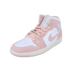Tênis masculino Jordan 1 Mid SE Branco/Legend Pink-Sail (FN5215 161), Branco/Legend Pink-Sail, 41