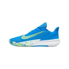 Nike Tênis de basquete masculino Precision 7 (FN4322-400, azul foto/volt/branco), Foto azul/Volt/Branco, 42