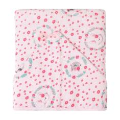 Toalha de banho felpuda Karinho c/capuz est. 90cm x 70cm - 01 un