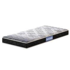 Colchão Solteiro Espuma D23 Super Resistente Probel 14cm Branco/Preto 