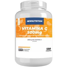 Vitamina C 500mg - 120 Comprimidos NewNutrition-Unissex
