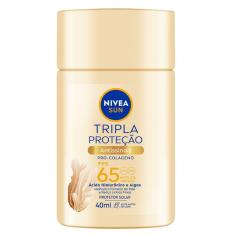Protetor Solar Facial Nivea Sun Tripla Proteção Antissinais Pró Colágeno FPS65 40ml