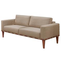 Sofá Namoradeira Bella Luxo Castellar Móbile Linho Bege Linho Bege