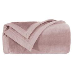 Cobertor Manta Blanket 600 Rosa Claro Rosê Fofinha Macia Antialérguica