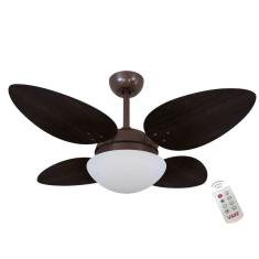 Ventilador Volare Petalo Quad Tabaco 220v E Controle Remoto