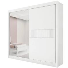 Guarda Roupa Titanium Ripado com espelho D´Doro