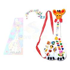 Guitarra Musical Infantil Girafa 26 Teclas Sons E 10 Músicas - Str Sto
