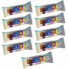 KIT C/9 Barra de Proteína Pé de Moleque 50gr 11Gr Proteína - Go3