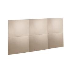 Painel de Cama Box Estofada Modulada Lucca (3un) Casal/Queen - Linho T