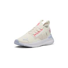 PUMA Tênis de corrida feminino Softride Symmetry Fuzion, Quente branco-rosa malva - clima frio, 38