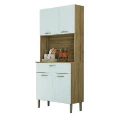 Armário de Cozinha Completa 4 Portas 1 Gaveta Cris Kit`s Paraná