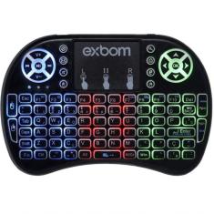 Mini Teclado Sem Fio Com Touchpad E Led - 2695 - Exbom