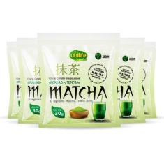 Kit 5 Matcha Puro Vegano Unilife 30G Solúvel