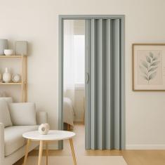 Porta Sanfonada Pvc 0,84x2,10  Multilit cinza