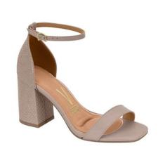 Sandália Vizzano Salto Bloco - Feminina-Feminino