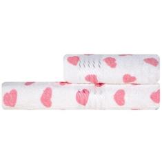 Jogo de Toalhas 2 pçs Banho e Rosto 100% Algodão Felpuda Dohler Prisma