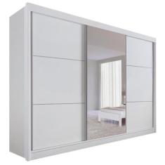 Guarda Roupa com Espelho Casal 3 Portas 6 Gavetas 100% Mdf Miami - D D