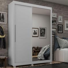 Guarda Roupa Solteiro 2 Portas 1 Porta Espelhada Royale Gelius Móveis