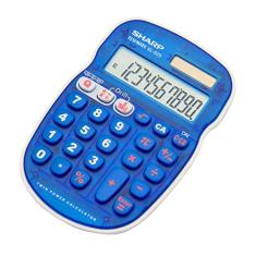 Calculadora Educativa com Exercícios Matemáticos e Tabuada, Sharp, ELS25BBL, Azul