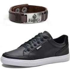 Tênis Cano Baixo Form's + Pulseira Masculino-Masculino