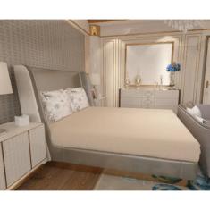 Jogo de Lençol Zono Enxovais Cama King 3 Peças Malha 100% Algodão Fundo do Mar