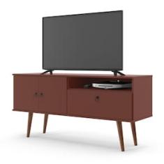 Rack Patrimar Brito com 137 cm de Largura, Ideal para TV de até 52”