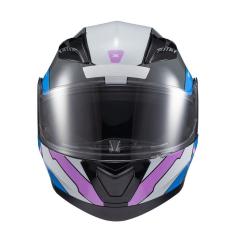 Capacete Texx Escamot Gladiator V3 Reisen Azul Rosa Branc 60 [f016]