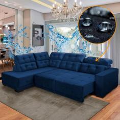 Sofá Impermeável Canto Chaise E 285 x 205 cm Retrátil Reclinável Sttil