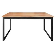 Mesa Escrivaninha para Home Office Metal Industrial 1,20m Nogal/Preto REALM