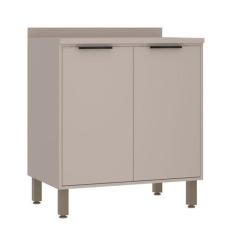 Balcão de Cozinha com Tampo 80 cm 2 Portas Stylo Luciane Móveis - Luci