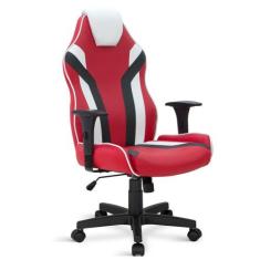 Cadeira Gamer Giratória Relax 5033 Braços 8317 - Flex Cadeiras, Vermel