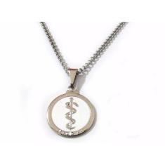 Colar Cordão Medicina Médica Enfermagem Níquel